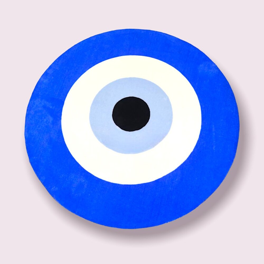 Evil Eye Rug 20x20 - Home Decor Accent